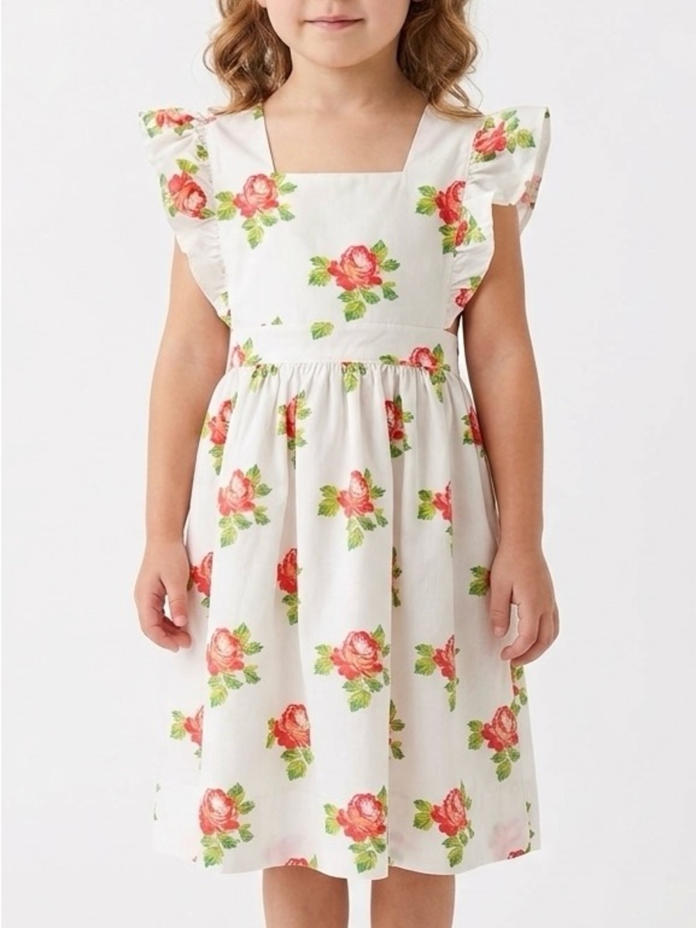 Eleanor Rose Girls Velma Rose Print Sundress Cottagecore Coquette Size 5-6
